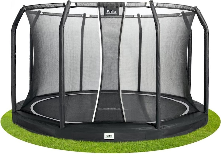 Produktbild Salta Premium Ground - inground trampoline met veiligheidsnet - 251 cm - Zwart (251 cm)