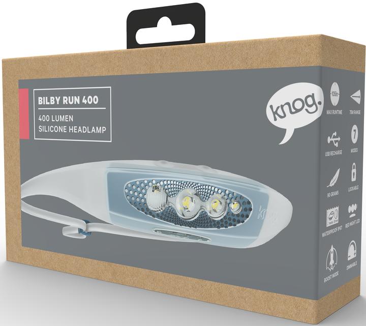 Produktbild knog. Stirnlampe Bilby Run, Blau (400 lm)