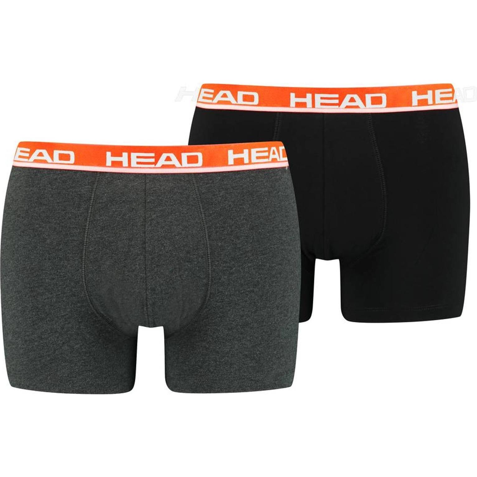 Thumbnail - Head, Herren, Unterhosen, Boxershort Casual Stretch Basic Boxer 2P, Mehrfarbig, (XL, 6er Pack)
