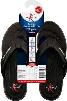 Actual product image Lucovitaal Orthopedic Slipper 45/46 Black (45)