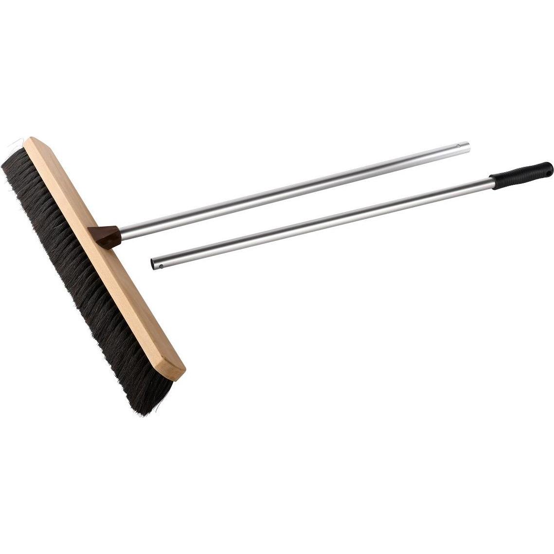 0 Saalbesen, Reinigungsutensil, Schwarz, Silber