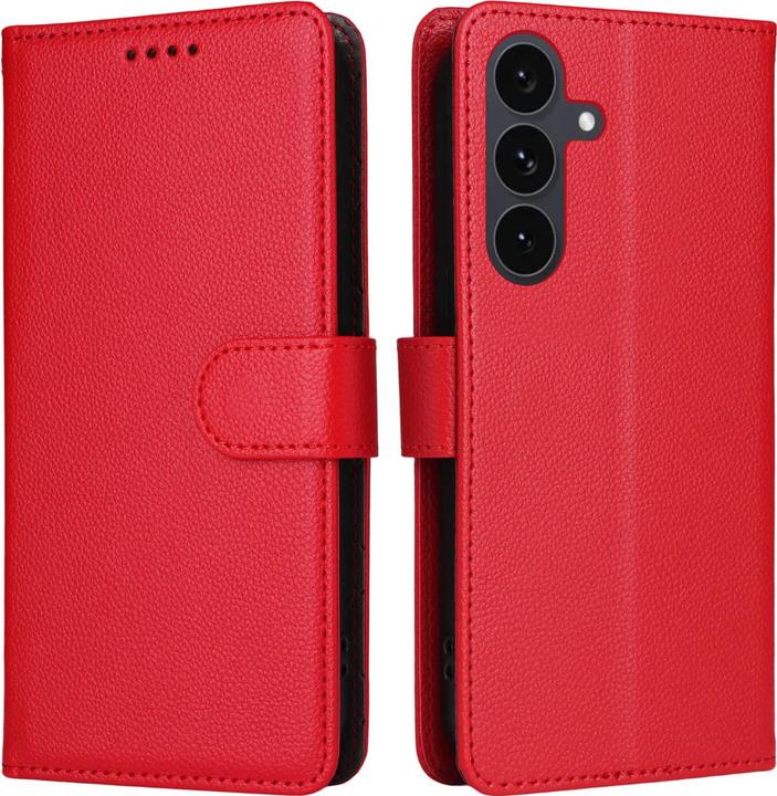 Actual product image Cover-Discount Galaxy S25 FE - Lederoptik-Hülle mit strukturierter Oberfläche (Samsung Galaxy S25 FE)