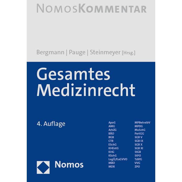 Gesamtes Medizinrecht, Fachbücher von Heinz-Dietrich Steinmeyer, Karl Otto Bergmann, Burkhard Pauge