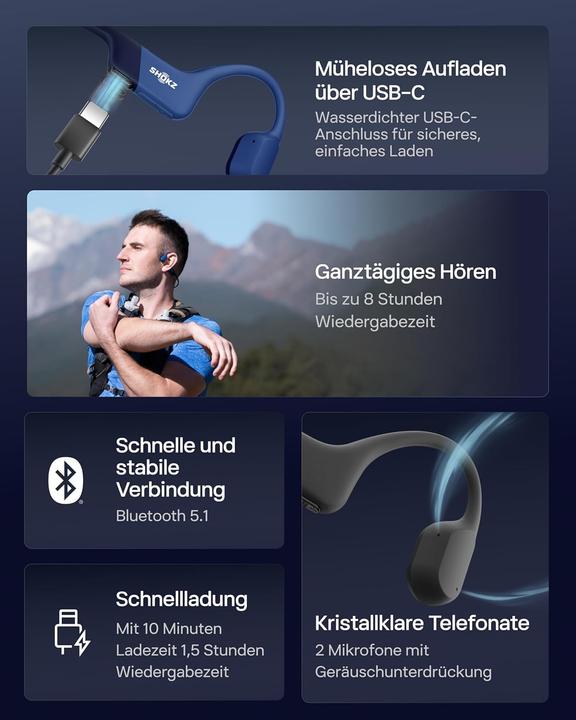 Image du produit Shokz Openrun Sport (8 h, Sans fil)