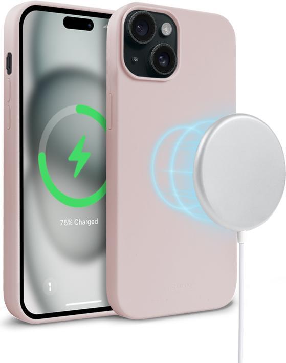 Image du produit Crong Color Cover Magnetic - Étui pour iPhone 15 MagSafe (rose sable) (Apple iPhone 15)