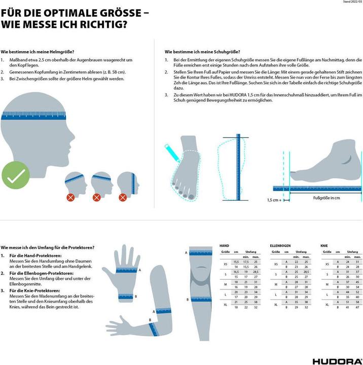 Produktbild Hudora Comfort (S, Handgelenkschoner, 6 Stück)