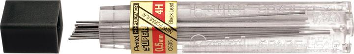 Actual product image Pentel Refill Hi-Polymer Super 0.5 mm, 4H (1 Piece, Grey, 0.50 mm)