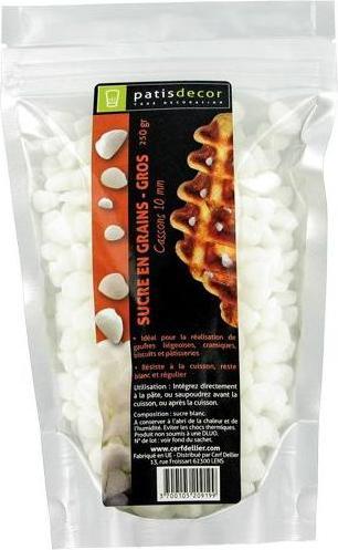 Image du produit Cerf-Dellier Sucre grêle à gros grains (250 g)