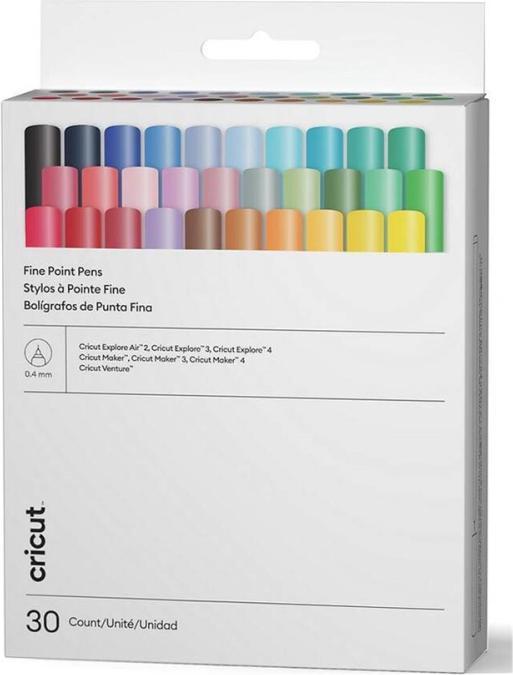 Cricut Explore/Maker Fine Point Pens 0,4 mm 30-pack