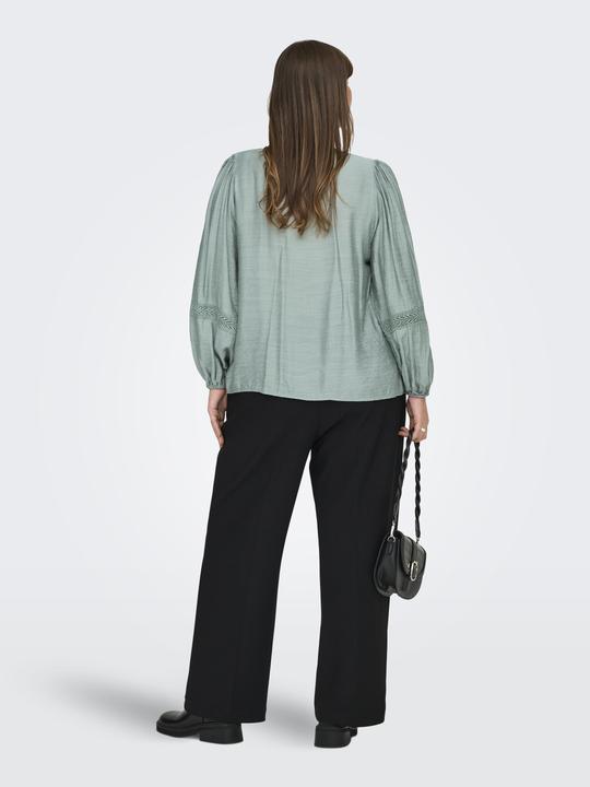 Produktbild Only Normal geschnitten V-Ausschnitt Ballonärmel Top Top (48)