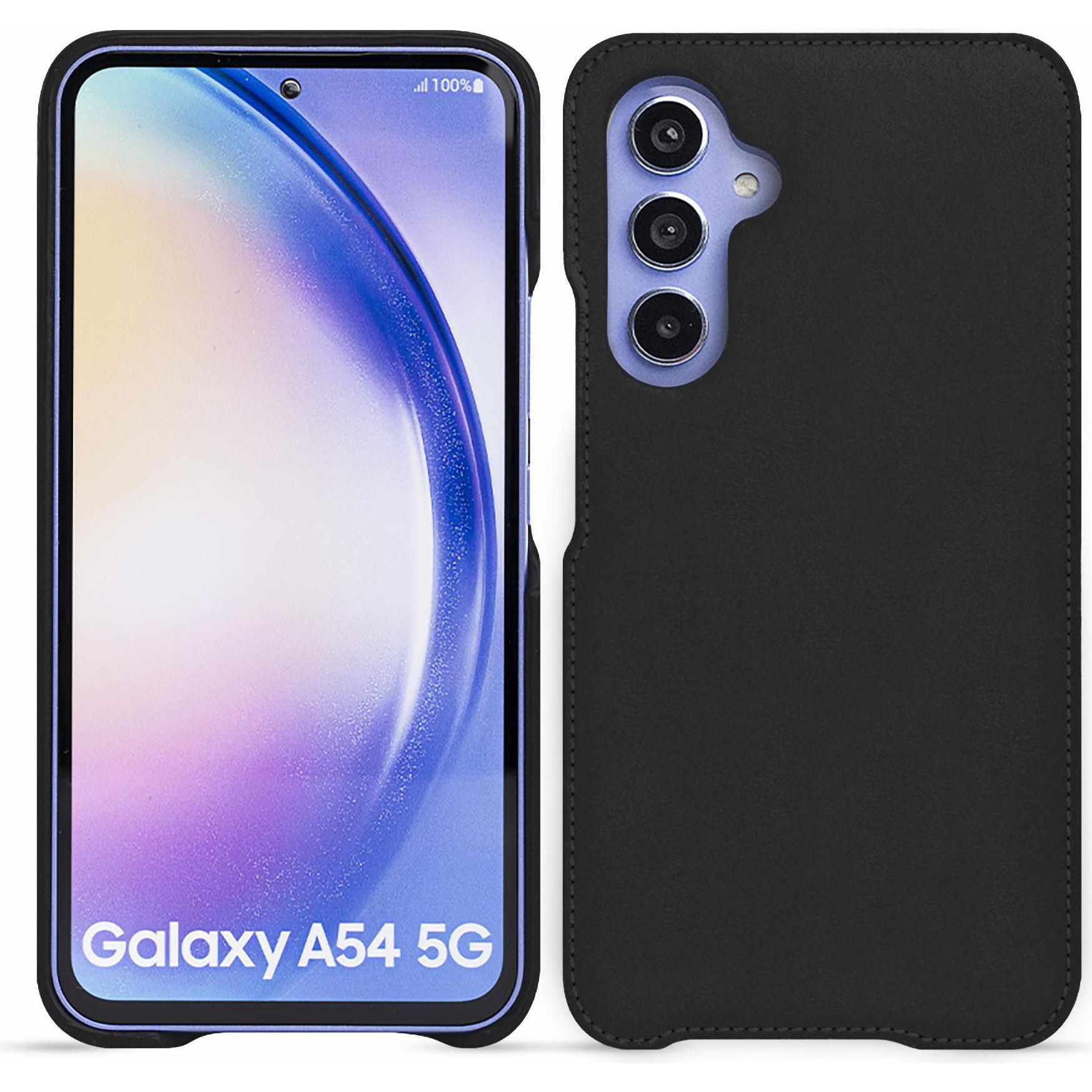 Noreve Lederschutzhülle (Samsung Galaxy A54 5G), Smartphone Hülle, Schwarz