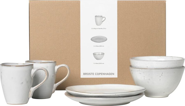 Produktbild Broste Copenhagen Nordic Sand Frühstücksset für Zwei (6 Stück)