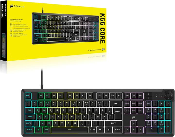 Image du produit Corsair K55 Core RGB (DE, Filaire)