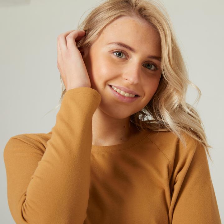 Produktbild Domyos Langarmshirt Damen Regular Fit Baumwolle (M)