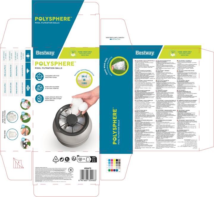 Actual product image Bestway Flowclear Polysphere