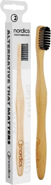 Actual product image Nordics Carbon bamboo toothbrush soft medium (Medium, 1 x)