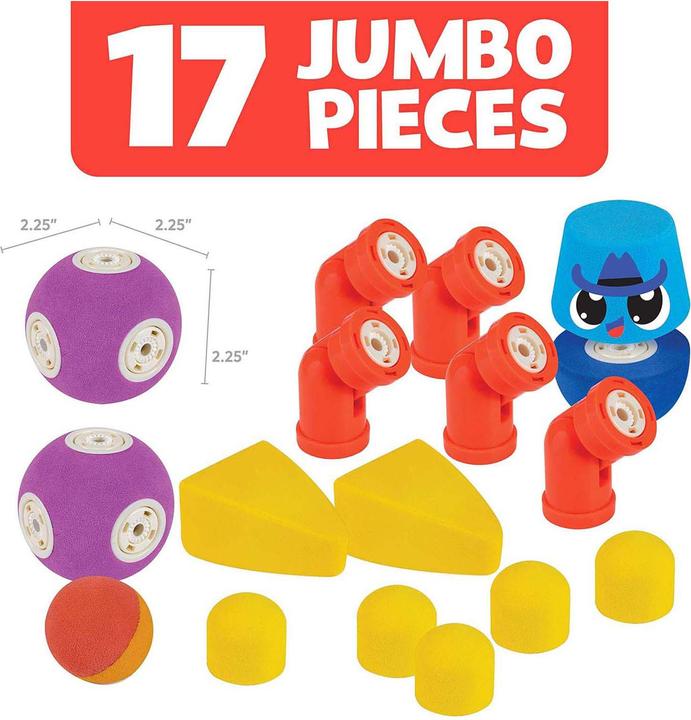 Actual product image Blockaroo Magnetic foam blocks animals, 17dlg.