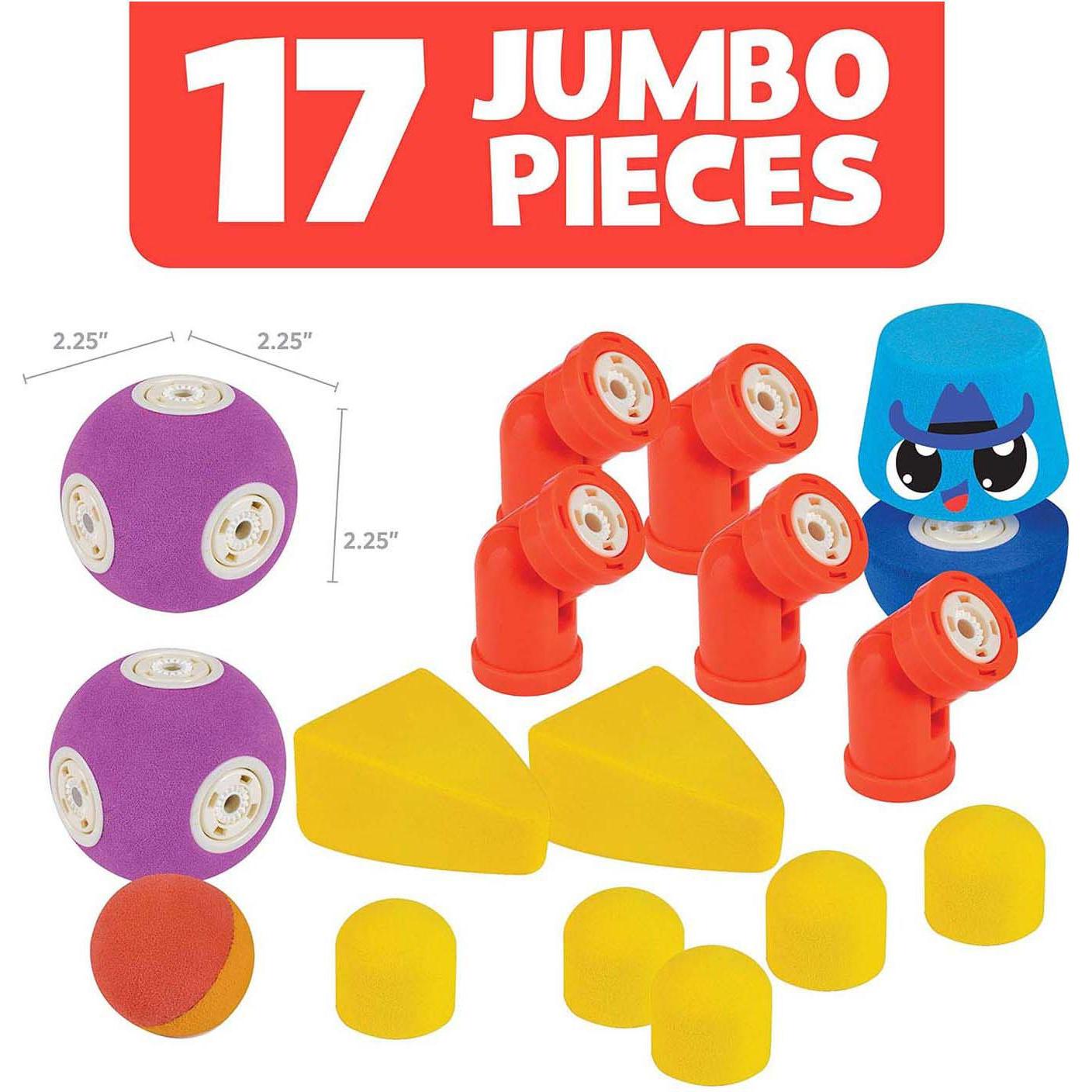 Blockaroo Blocchi magnetici in schiuma animali, 17dlg.