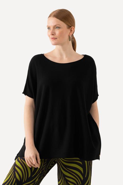 Produktbild Ulla Popken Pullover, oversized, U-Boot-Ausschnitt, Fledermausarm (54)