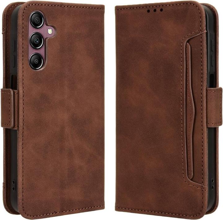 Cover-Discount Galaxy A15 - Case with many card slots brown (Samsung Galaxy A15)