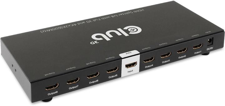 Actual product image Club 3D Club3D HDMI Splitter 1 input -> 8 outputs 4K60Hz UHD retail