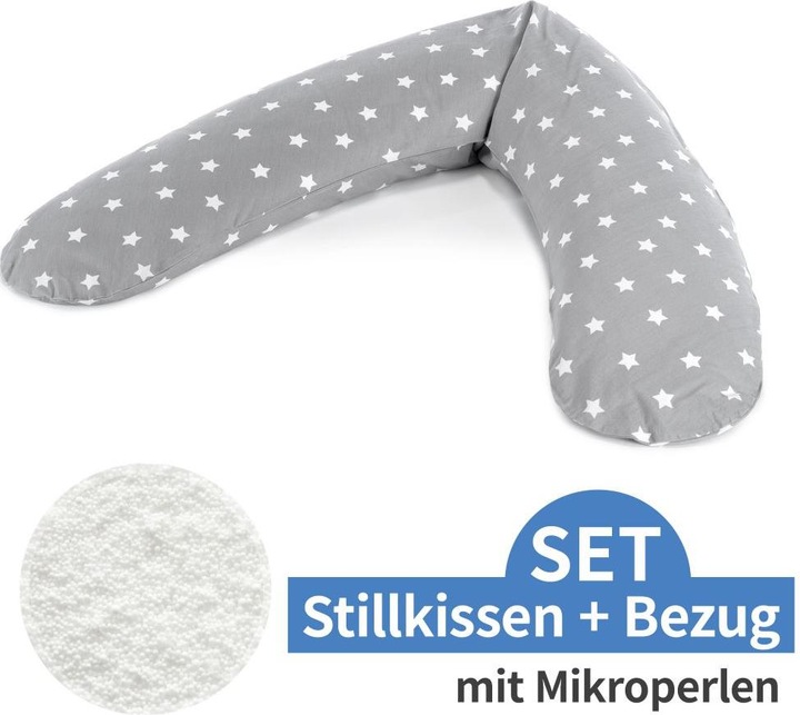 Produktbild Theraline Stillkissen "Das Komfort" mit Microperlenfüllung inkl. Bezug 180 cm (34 cm)