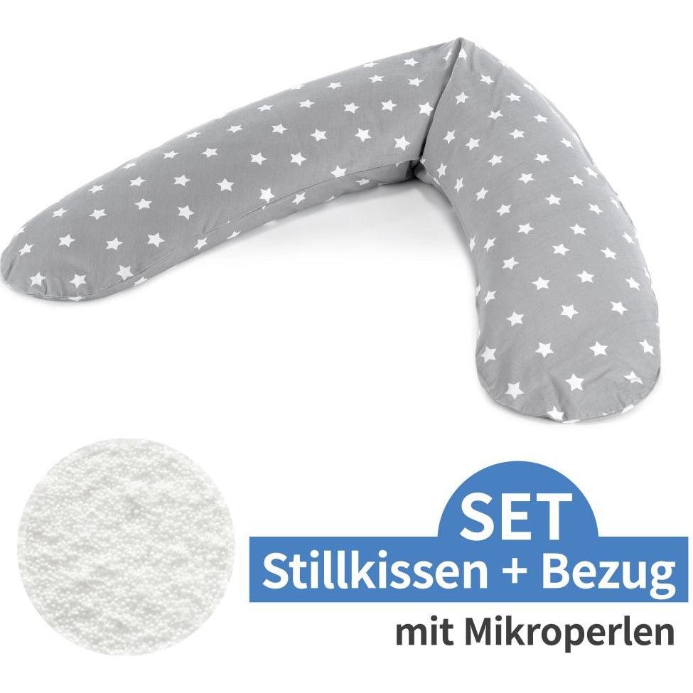 Theraline, Stillkissen, Stillkissen "Das Komfort" mit Microperlenfüllung inkl. Bezug 180 cm (34 cm)