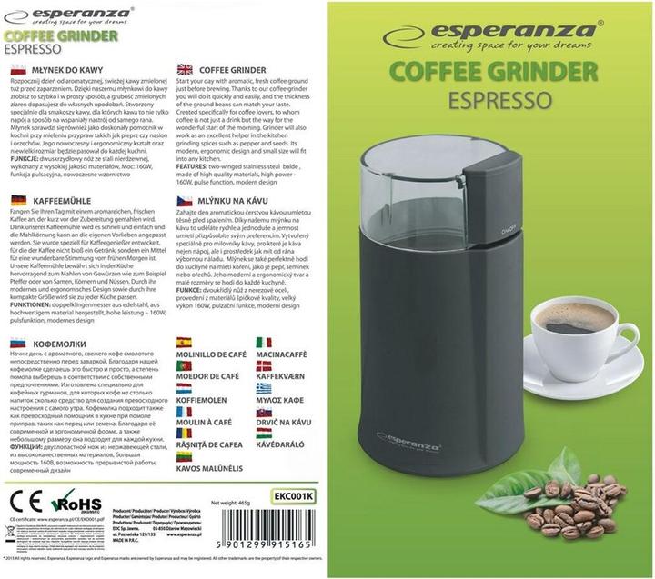 Image du produit Esperanza Grinder (Fiche CH)