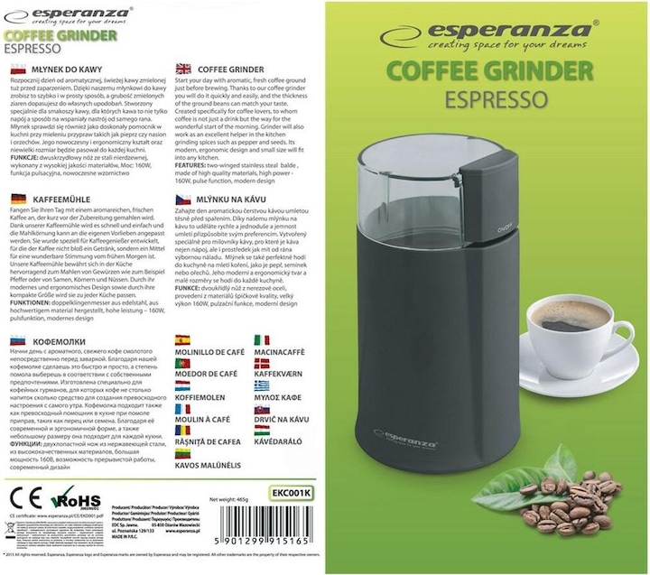 Image du produit Esperanza Grinder (Fiche CH)