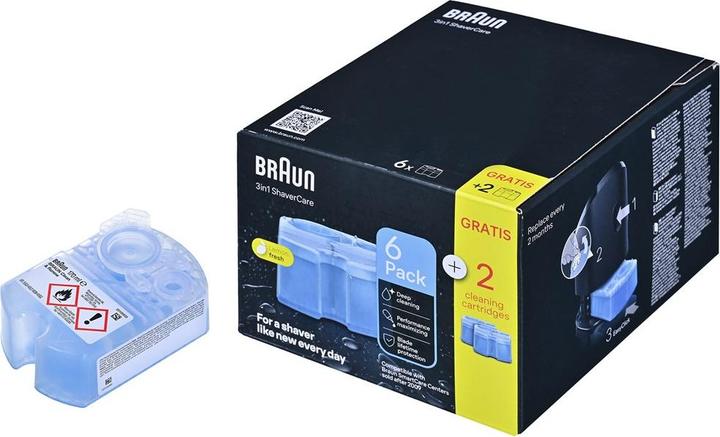 Actual product image Braun Braun CCR 6+2 shaver cleaning station refill cartridges (8 x)
