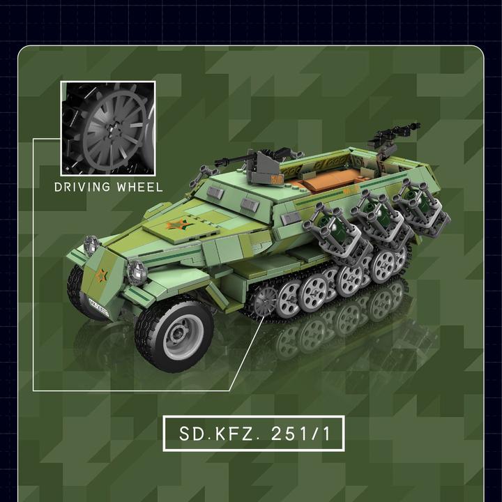 Image du produit Mould King Sd.Kfz. 251 Half-track