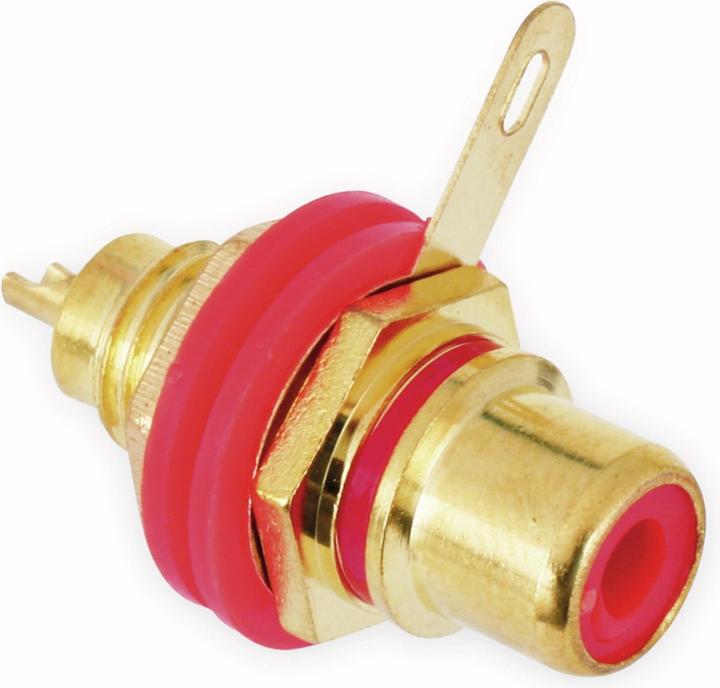 Produktbild Goobay Cinch Buchse zur Gehäusemontage mit Isolation und Lötanschluss