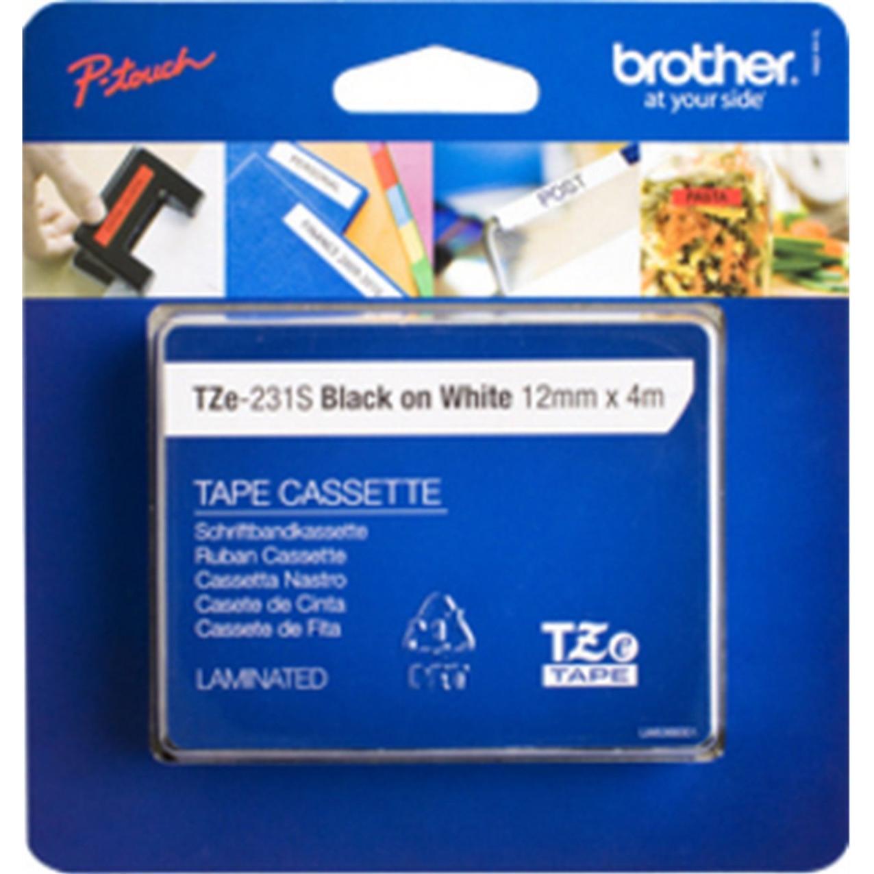 Thumbnail - Brother, Beschriftungsband, TZe-231S (1.20 cm, Schwarz, Weiss)
