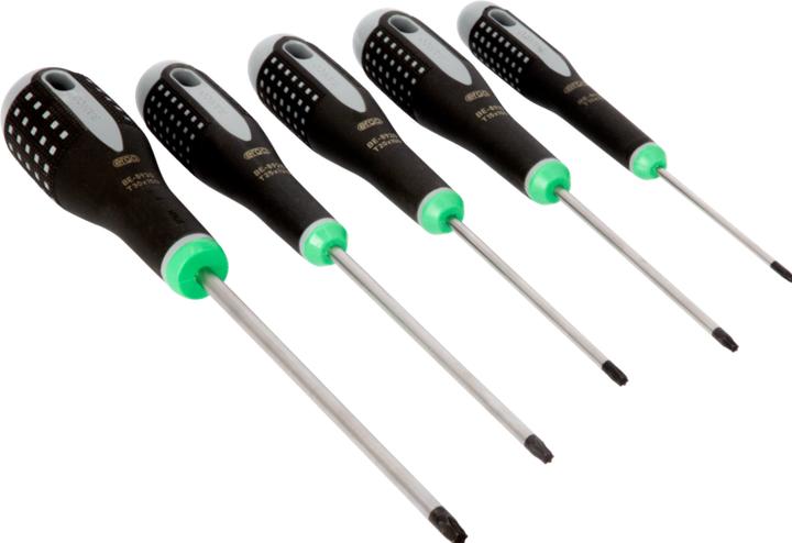 Produktbild Bahco ERGO Schraubendreher-Satz für TORX-Schrauben mit Gummigriff - 5-teilig (TX)