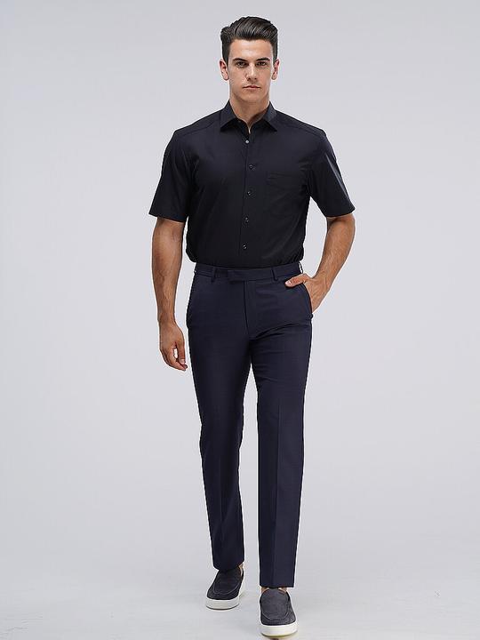 Produktbild Olymp Hemd Luxor New Kent chwarz 1/2 arm Gr.43