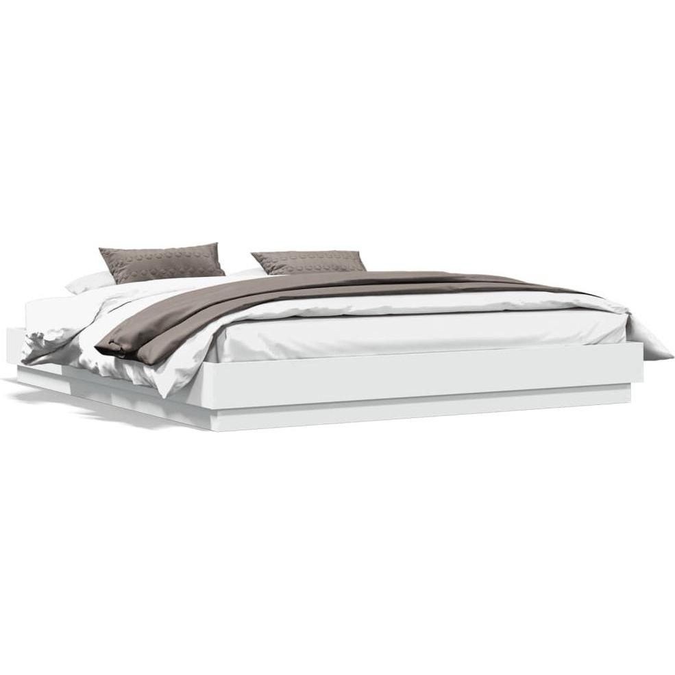 VidaXL, Bett, Bettgestell mit LED (180 x 200 cm)