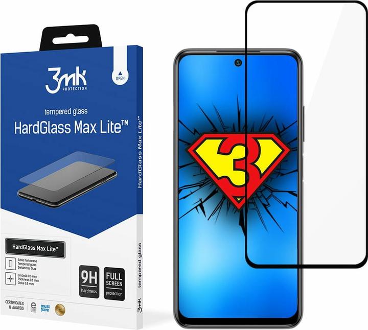 Image du produit 3MK Protection d'écran Hardglass Max Lite (1 pcs, Xiaomi Redmi Note 10 Pro)