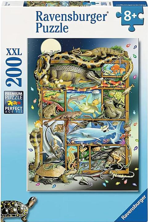 Produktbild Ravensburger Kinderpuzzle - 12000866 Reptilien im Regal - 200 Teile XXL Puzzle für Kinder ab 8 (200 Teile)