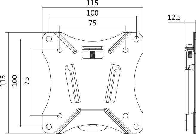 Produktbild LogiLink TV Wandhalterung (Wand, 27", 25 kg)