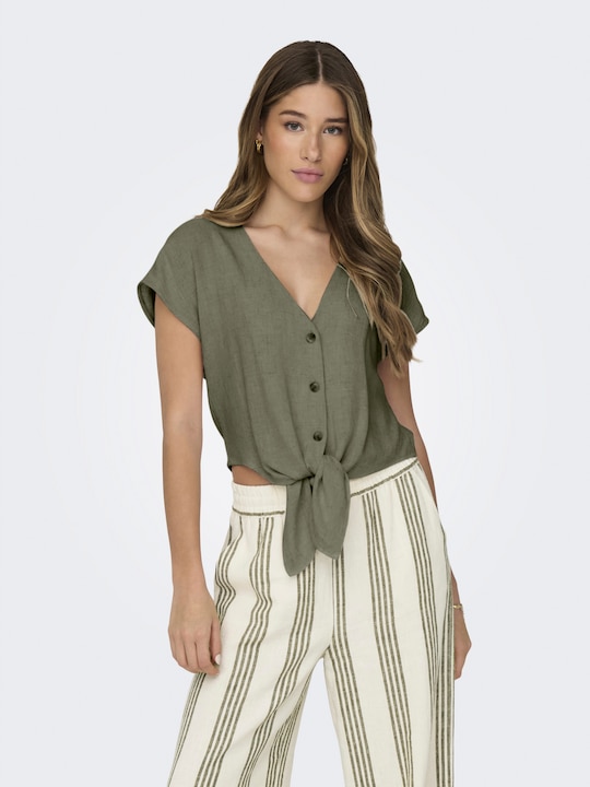 Immagine prodotto Only Onlsiesta Ss Knot Lin Bl Shirt Pnt Noos (L)