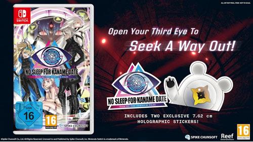 Actual product image Spike Chunsoft No Sleep for Kaname Date SWITCH Aiba Edition From AI: THE SOMNIUM FILES (Switch)