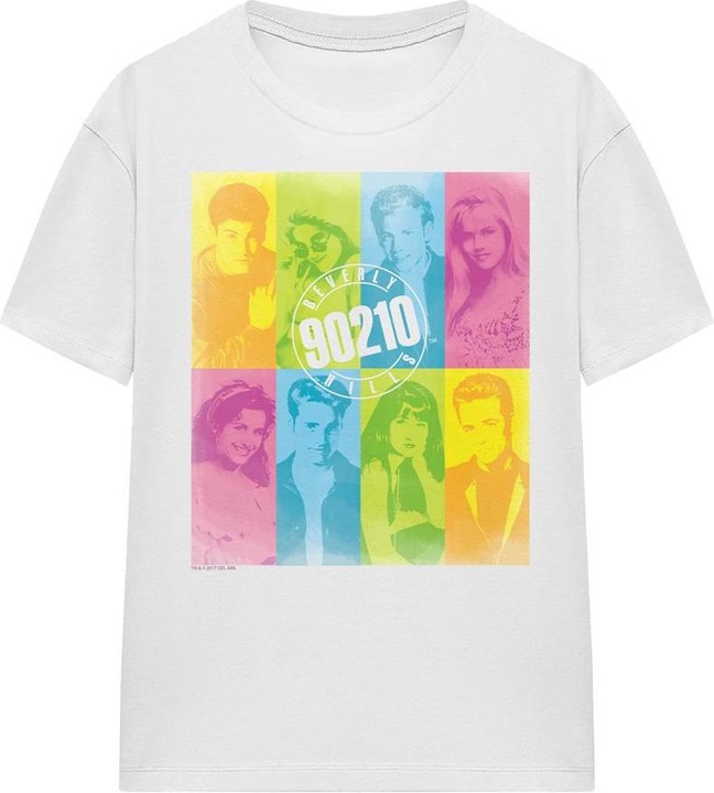 Actual product image 90210 Unisex Adult Color Block of Friends T-Shirt (M)