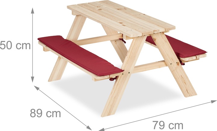 Immagine prodotto Relaxdays Gruppo di sedute per bambini (Dinette per bambini)