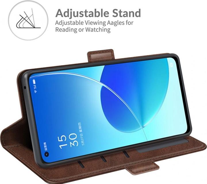 Actual product image Screenguard Oppo Reno6 5G CardLounge Leather Case (Oppo Reno 6 5G)