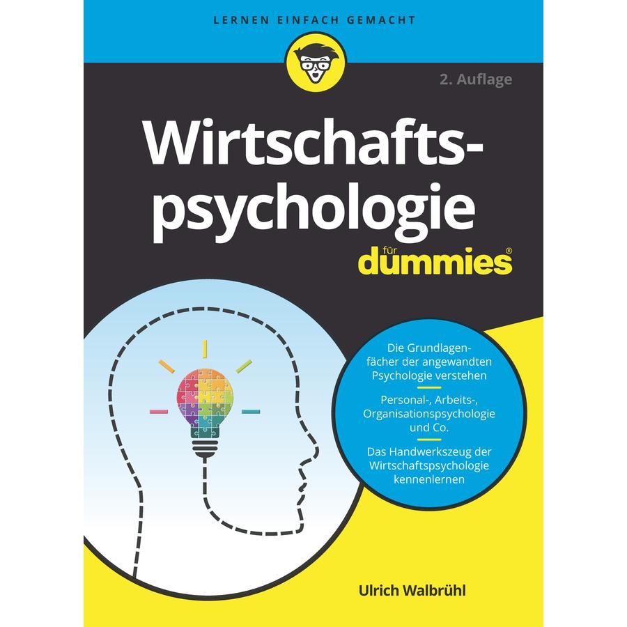 Wirtschaftspsychologie für Dummies, Fachbücher von Ulrich Walbrühl