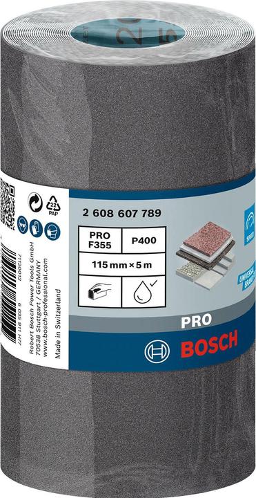 Produktbild Bosch Professional Zubehör PRO C355 Schleifrolle, 115 mm, 5 m, G400 (400)
