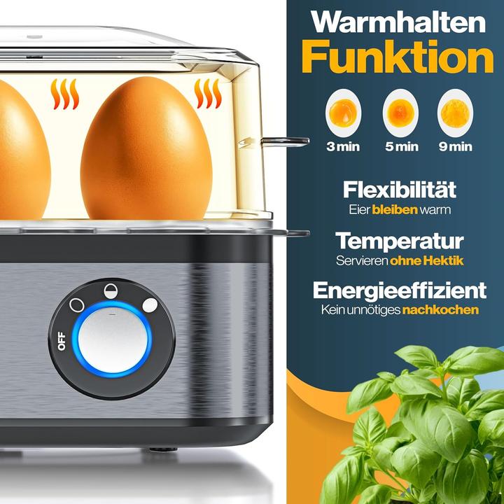 Produktbild Kesser Elektrischer Eierkocher mit Warmhaltefunktion