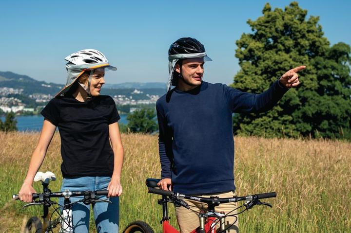 Actual product image Sunity Visor with neck protection (Hearing protection replacement pads)