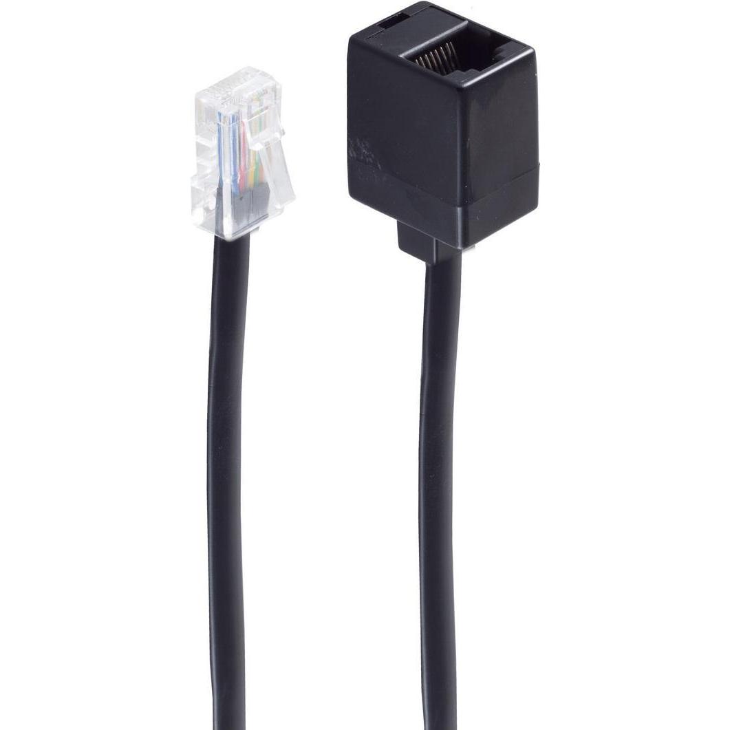 Shiverpeaks -BASIC-S--Western-Stecker 8/4 auf Western-Kupplung 8/4, 3,0m, Telefon Zubehör