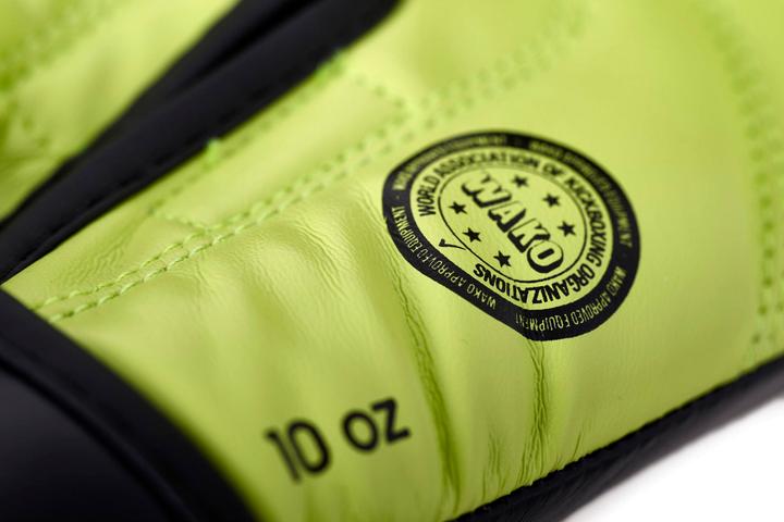 Image du produit adidas Gants de compétition de kickboxing black/neon green, adiKBWKF200